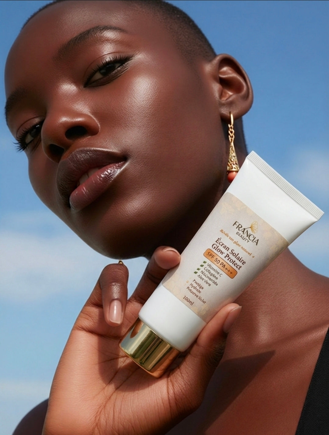 Écran Solaire Glow Protect SPF50 PA+++ — Visage & Corps | FRANCIA BEAUTY
