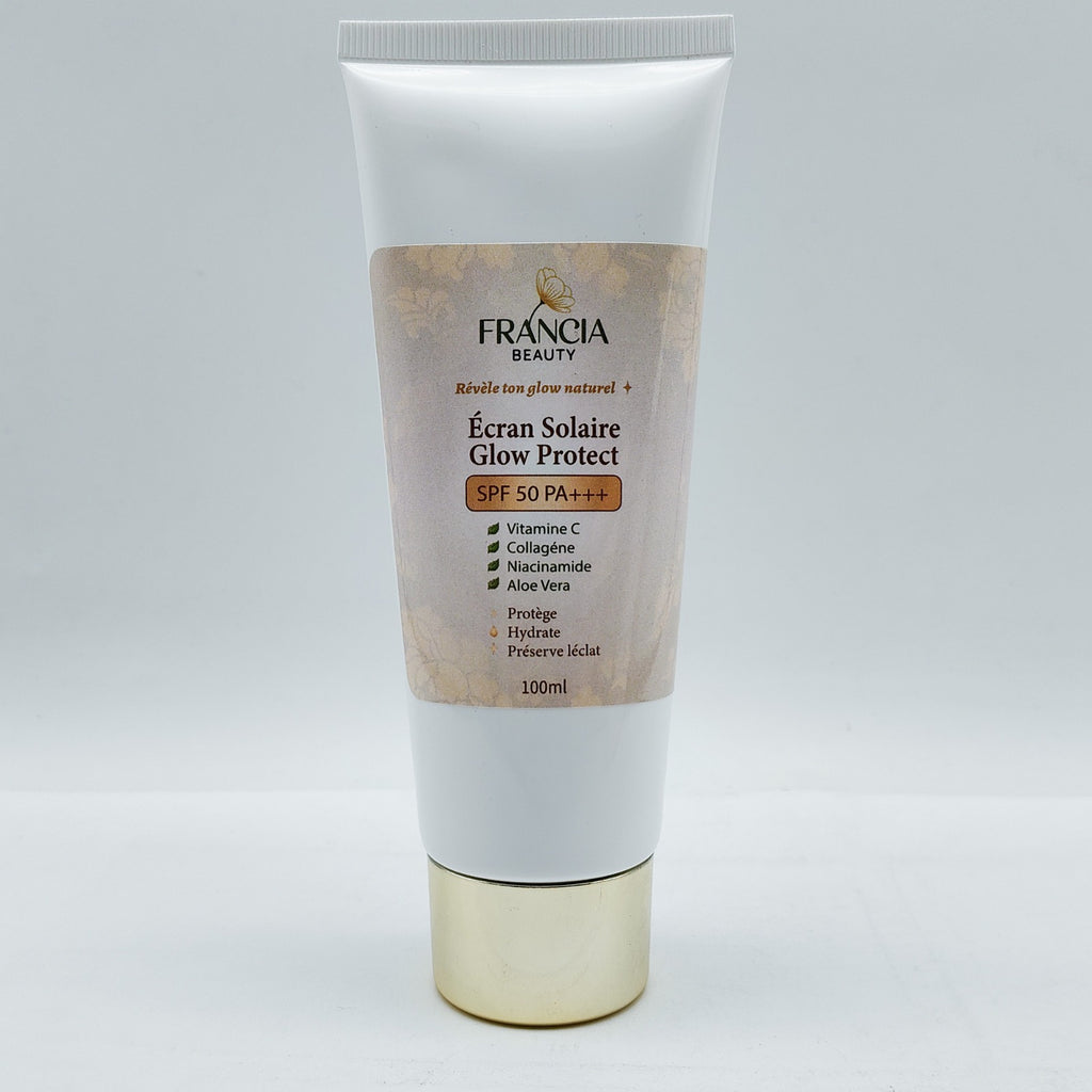 Écran Solaire Glow Protect SPF50 PA+++ — Visage & Corps | FRANCIA BEAUTY