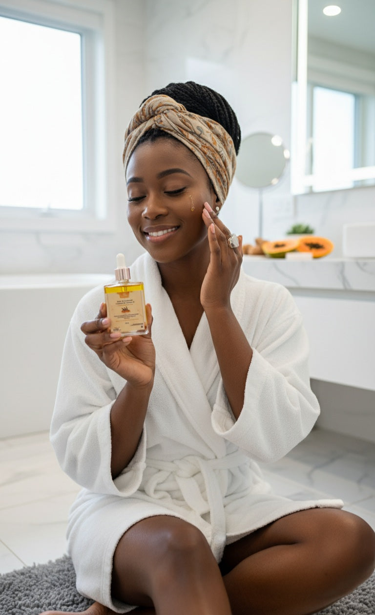 Huile éclat naturel au curcuma &vitamina E